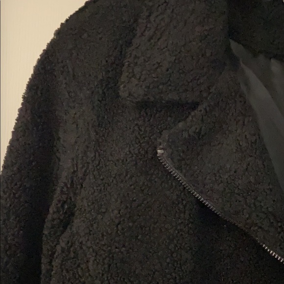 Black teddy moto jacket - Picture 2 of 2